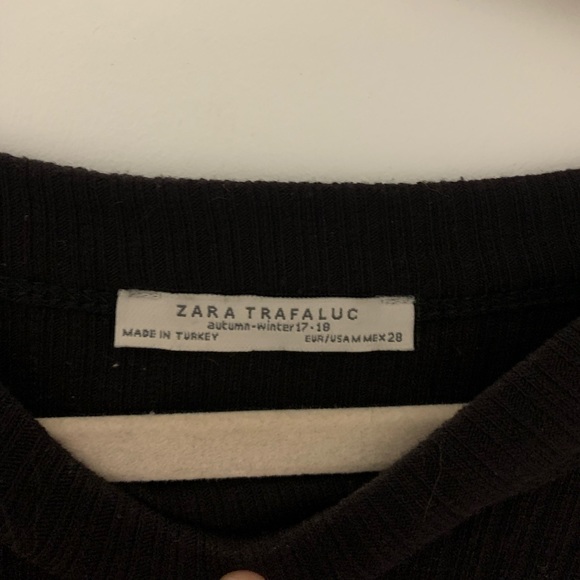 Zara Ribbed Short Sleeve Sweater Dress - Picture 2 of 4